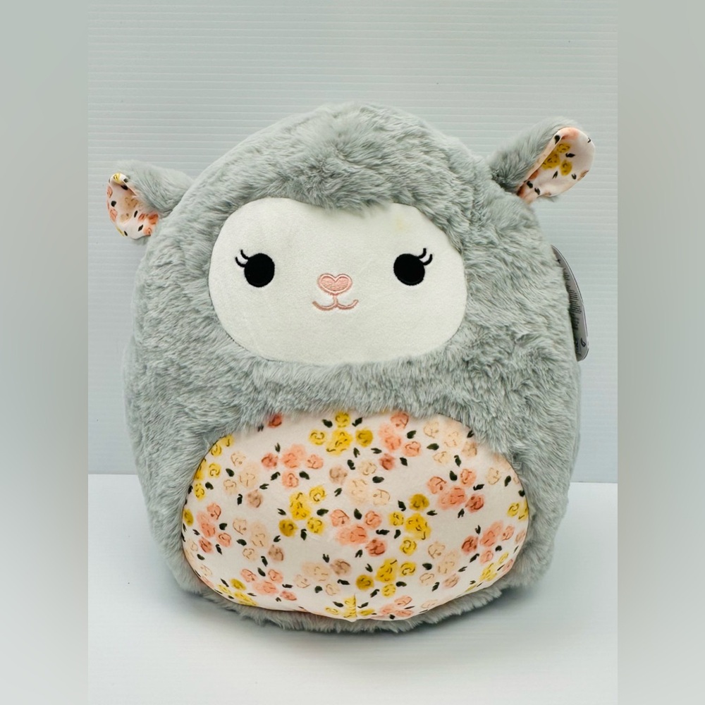 12” Squishmallows Elea the Lamb with Floral Belly